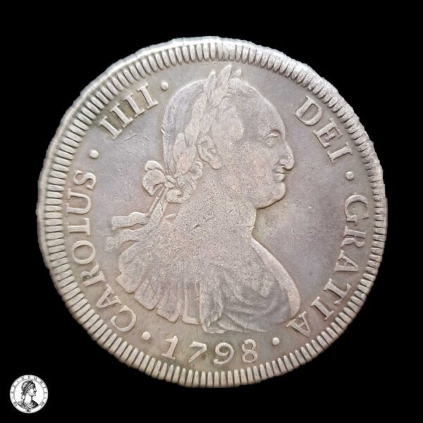 Virreinato Del Río De La Plata Carlos IV (1788-1808) 1798 8 Reales