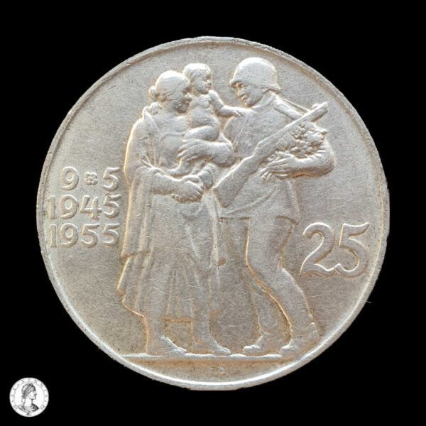Checoslovaquia 1955 25 Coronas