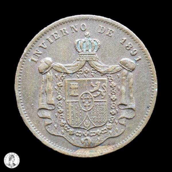010381r Reino De España Ficha Publicitaria 1891