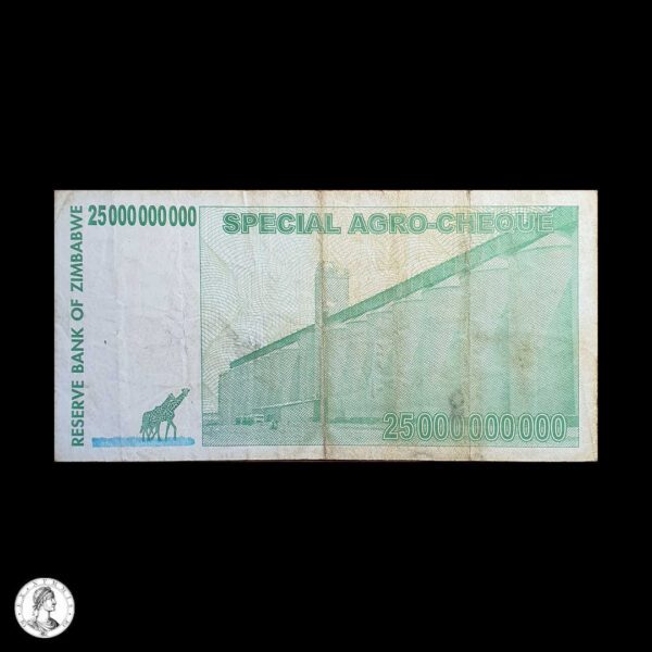 Zimbabue 2008 25.000.000.000 Dólares