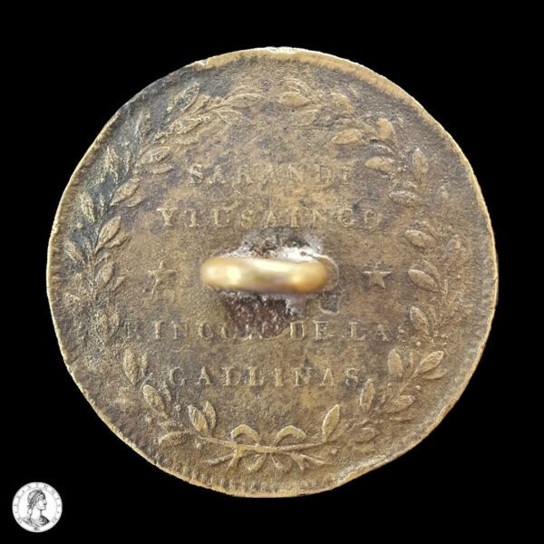 010855r Región Rioplatense Botón Gauchesco Tipo «Escudo Uruguayo» Ca. 1829/78