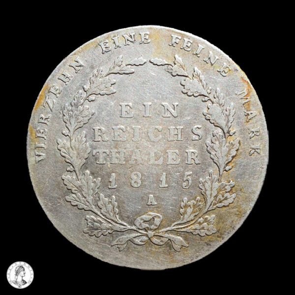 Prusia Federico Guillermo III (1797-1840) 1815 A 1 Reichsthaler