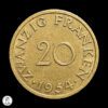 Sarre 1954 20 Francos