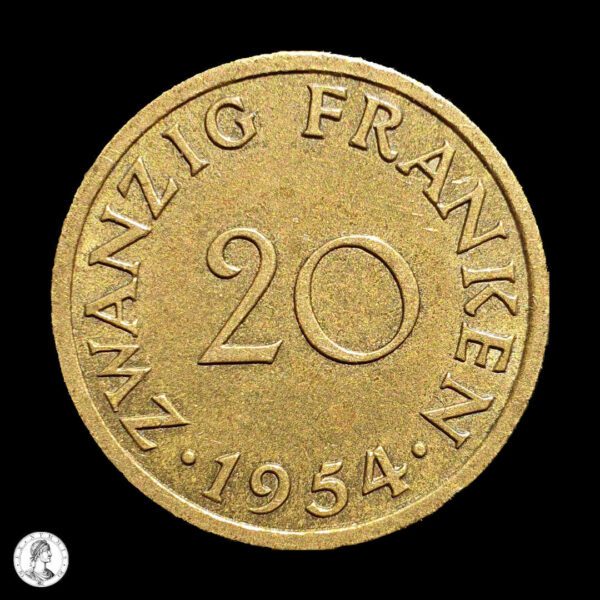 010907r Sarre 1954 20 Francos