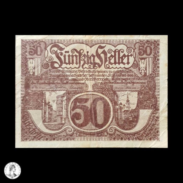 003275a Austria (Alta Austria) 1920 50 Heller