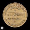 República Argentina Ficha De Tranvía A Caballo 1870-1889