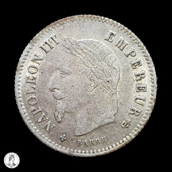 Francia 1867 BB 20 Céntimos