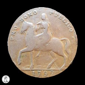 Reino Unido Warwickshire–Coventry 1792 1/2 Penique
