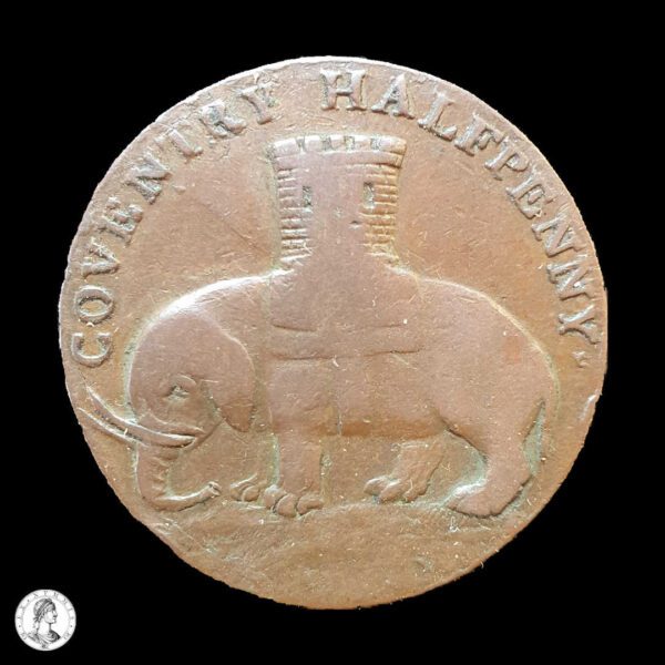 011125r Reino Unido Warwickshire–Coventry 1792 1/2 Penique