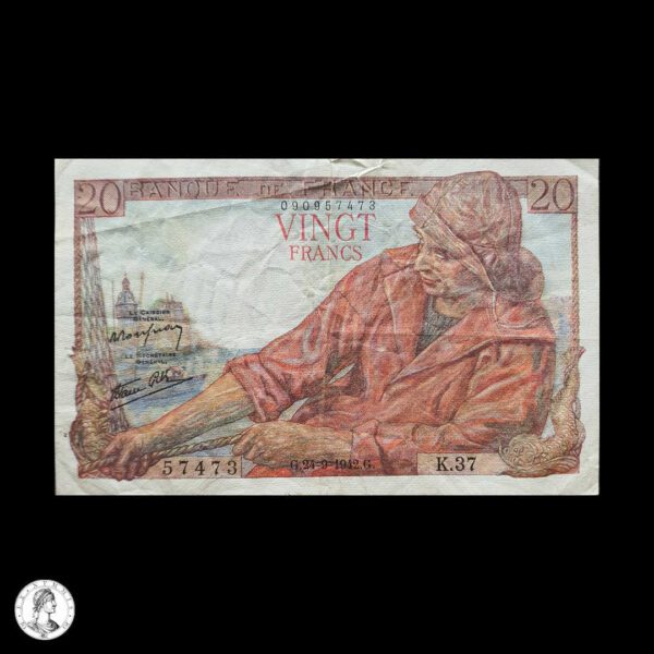 Francia 1942 20 Francos