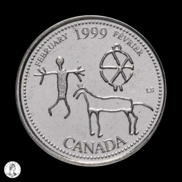009422r Canadá 1999 25 Centavos