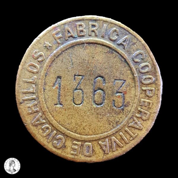 011520r República Argentina Medalla Publicitaria Cigarrillos Oro