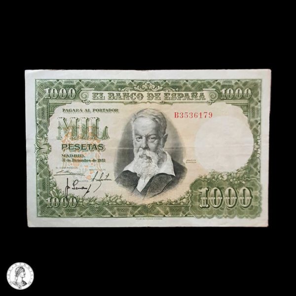 011549a España 1951 1000 Pesetas