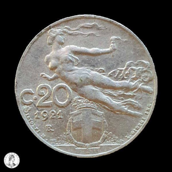 000544r Italia 1921 20 Centésimos