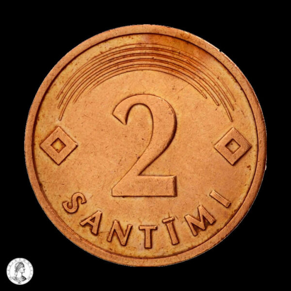002802r Letonia 1992 2 Santimi