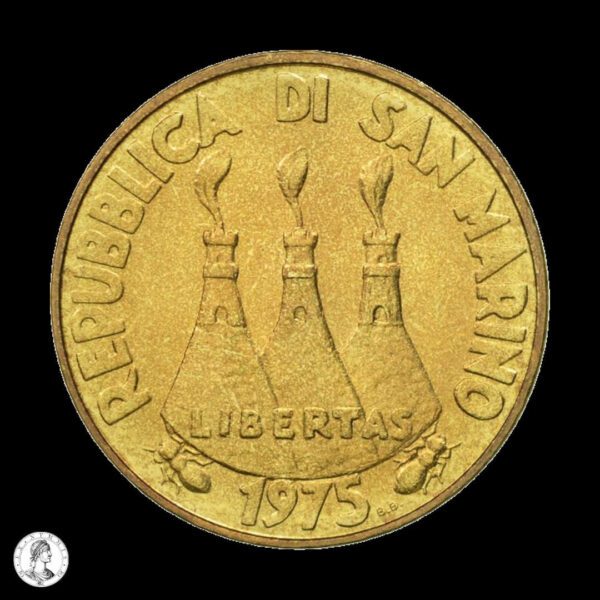 San Marino 1975 20 Liras