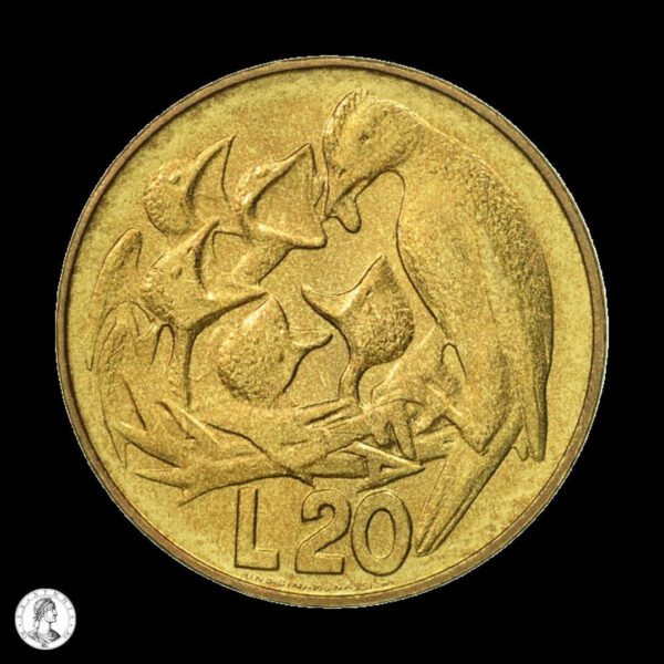 San Marino 1975 20 Liras