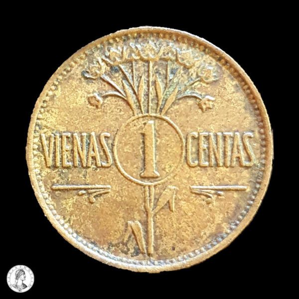 006162r Lituania 1925 1 Centas