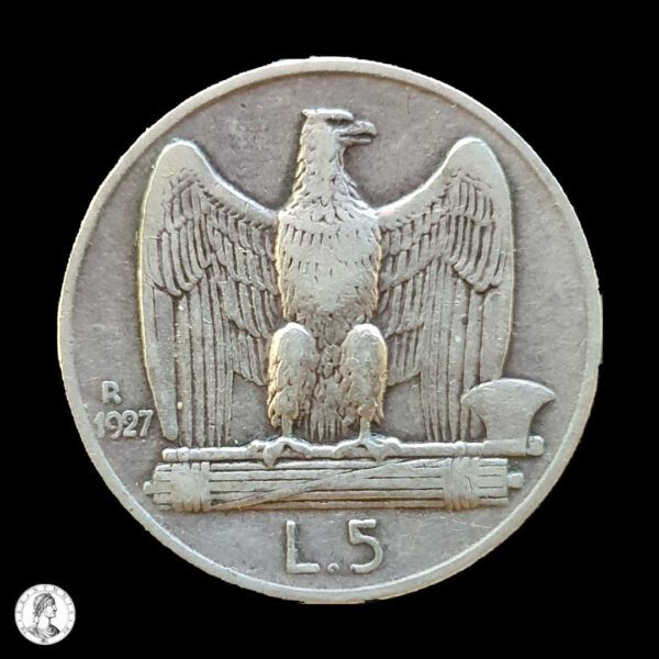 006592r Italia 1927 R 5 Liras
