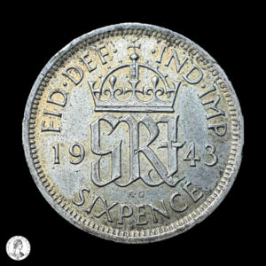 Reino Unido 1943 6 Peniques