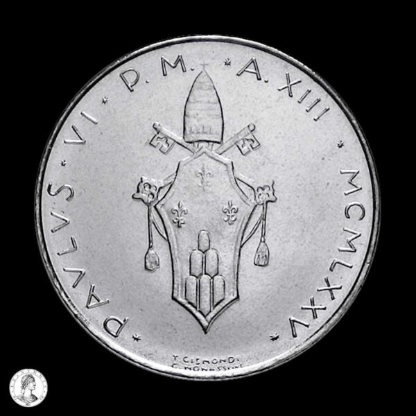 007719a Vaticano 1975 10 Liras