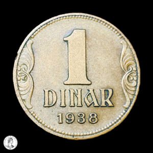 Yugoslavia 1938 1 Dinar