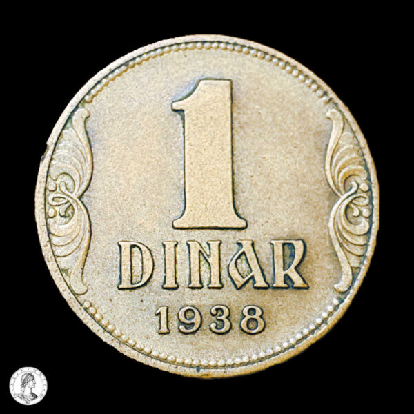 000072r Yugoslavia 1938 1 Dinar