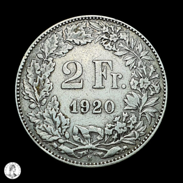 000284r Suiza 1920 B 2 Francos