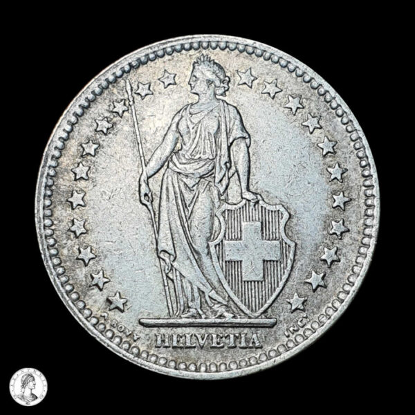 000287a Suiza 1944 B 2 Francos