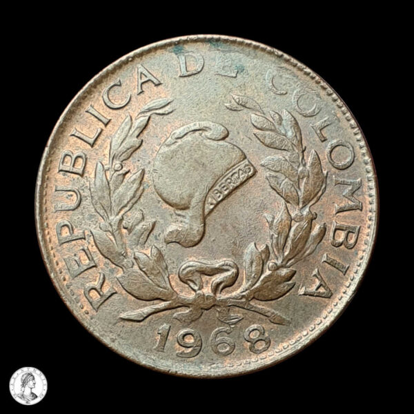 006958a Colombia 1968 5 Centavos