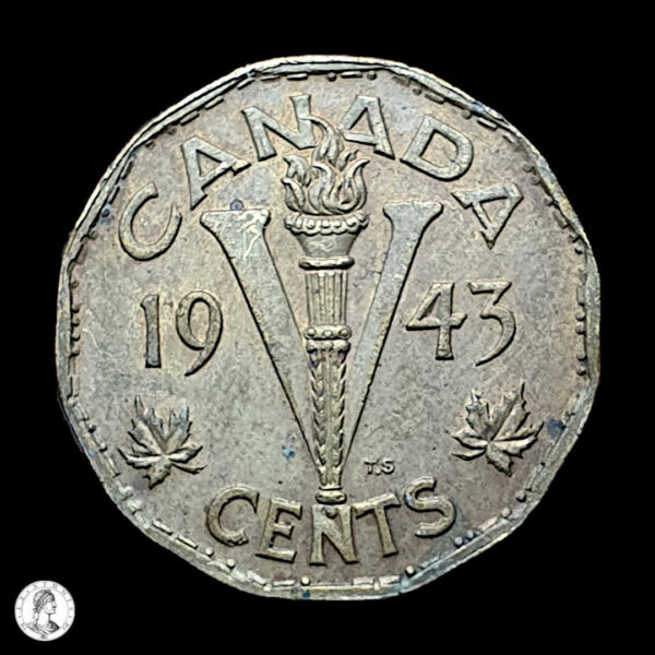009597r Canadá 1943 5 Centavos