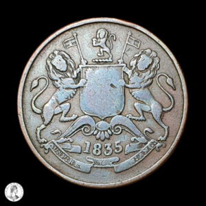 India (Británica) 1835 1/2 Anna