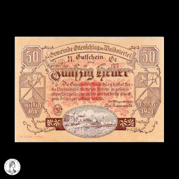 011119a Austria (Ottenschlag) 1920 50 Heller