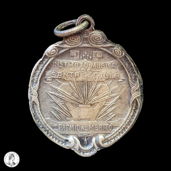 010916r República Argentina Instituto Musical De Santa Cecilia Ca. 1900/1910 Medalla Premio Al Mérito