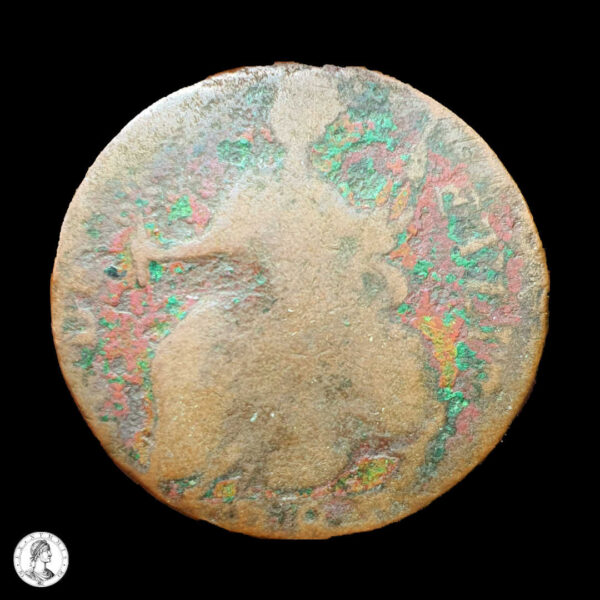 007694r Estados Unidos De América República De Vermont Emisiones Pre-Federales 1786 1/2 Penique