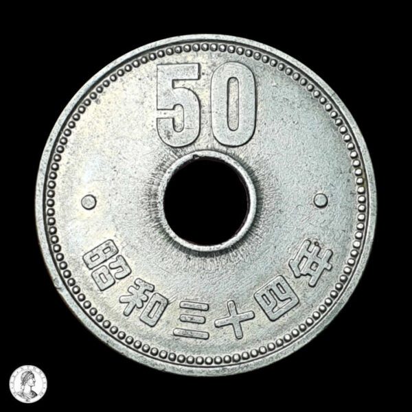 011951r Japón Año 34 Showa (1959) 50 Yenes