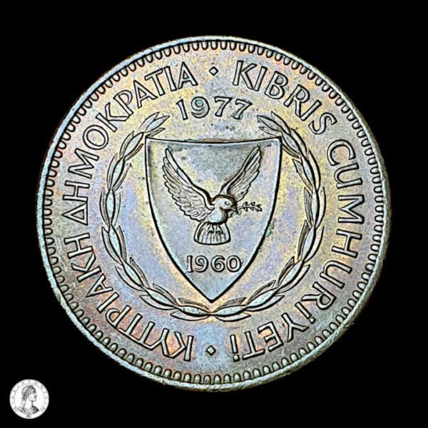 Chipre 1977 5 Mils