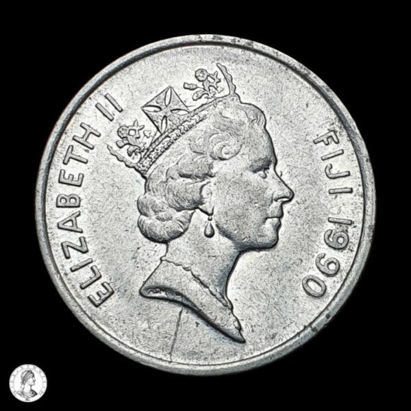 003931a Fiyi Isabel II (1952- 2022) 1990 5 Centavos