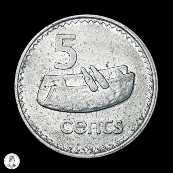 003931r Fiyi Isabel II (1952- 2022) 1990 5 Centavos