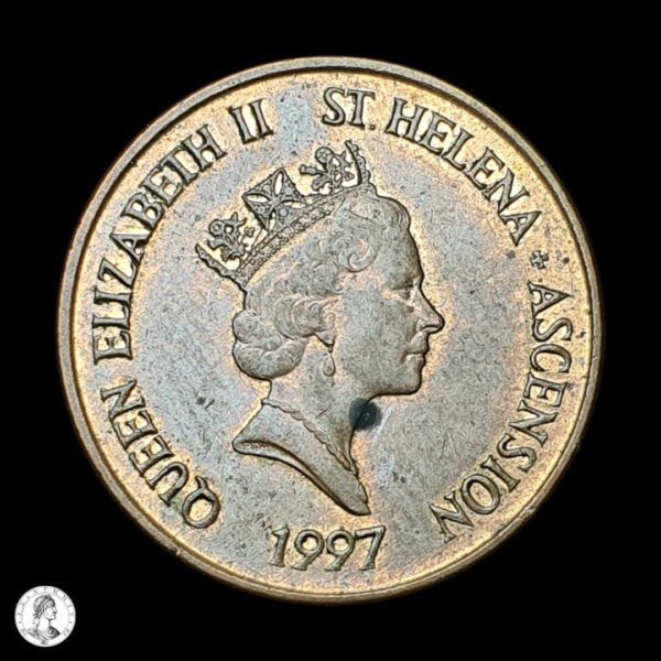 003932a Santa Elena Y Ascensión Isabel II (1952- 2022) 1997 1 Penique