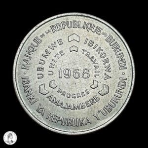 Burundi 1968 10 Francos