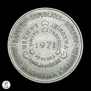 Burundi 1971 10 Francos