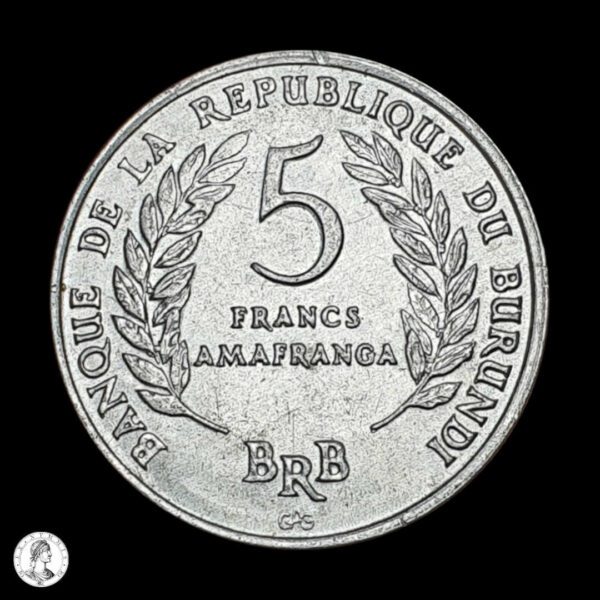012113a Burundi 1968 5 Francos