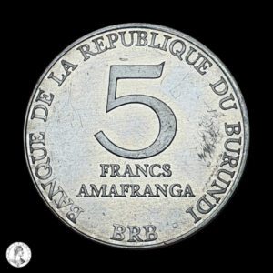 Burundi 1980 5 Francos