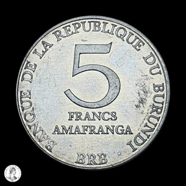 012116r Burundi 1980 5 Francos