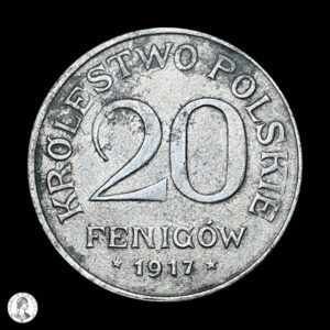 Reino De Regencia De Polonia 1917 20 Peniques