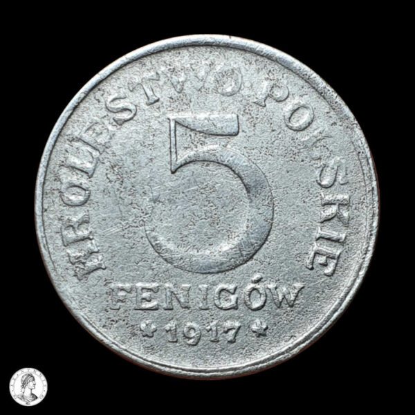 012106r Polonia (Regencia) 1917 5 Peniques