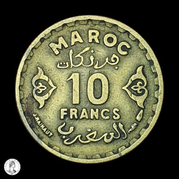 007823a Marruecos (Francés) AH 1371 (1952) 10 Francos