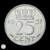 Países Bajos 1951 25 Centavos