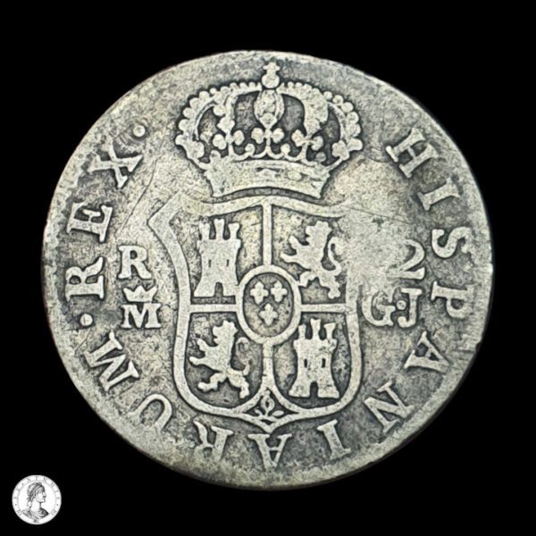 012073r España Fernando VII (1808-1833) 1814 GJ 2 Reales